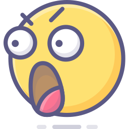 Surprised Face Smiley Emoji icon